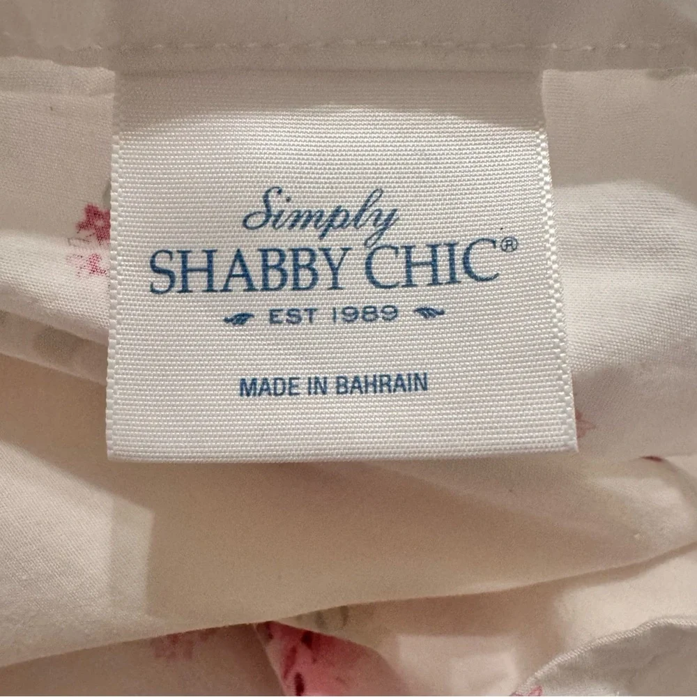 Rachel Ashwell Simply Shabby Chic  Rose White 2 Shame  100% Cotton